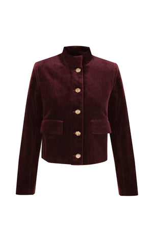 GARNET VELVET JACKET