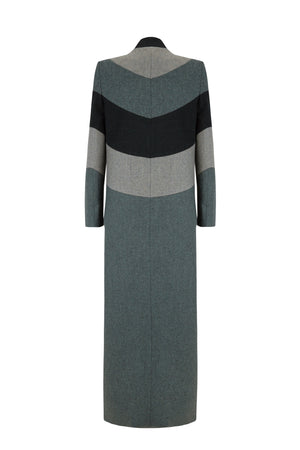 GREEN TRICOLOR COAT