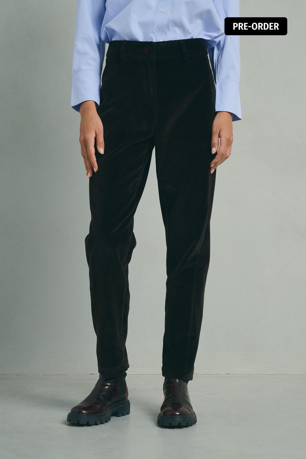 BROWN MARLOW TROUSERS